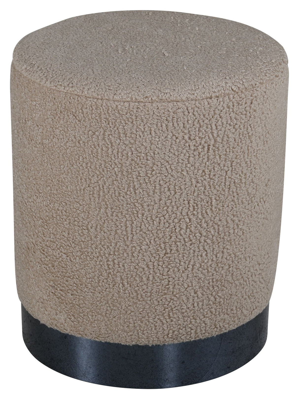 Benji Pouf, Black, Beige Teddy