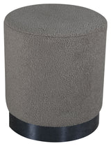 Benji Pouf, Black, Gray Teddy