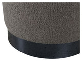 Benji Pouf, Black, Gray Teddy