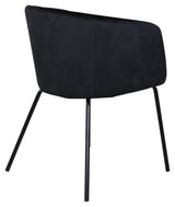 Berit Dining Chair, Black Velvet