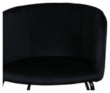 Berit Dining Chair, Black Velvet