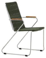 Bois Garden Chair, Silver/Green Rope