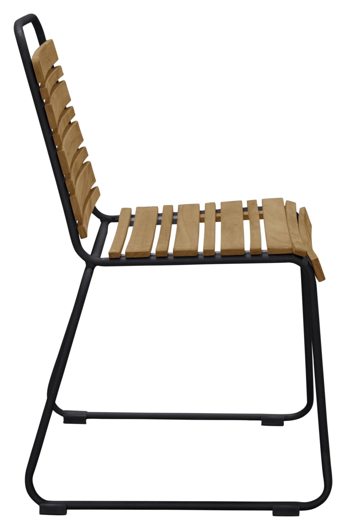 Bois Garden Chair, Black /Acacie