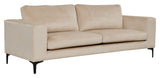 Bolero 3-pers. Sofa, Beige Velour with black legs