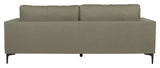 Bolero 3-pers. Sofa, Dusty Green Fabric with black legs