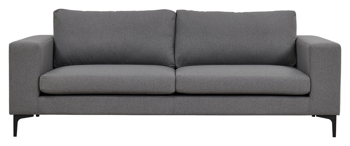 Bolero 3-pers. Sofa, Gray Fabric with black legs