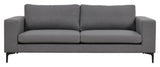 Bolero 3-pers. Sofa, Gray Fabric with black legs