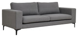 Bolero 3-pers. Sofa, Gray Fabric with black legs