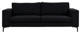 Bolero 3-pers. Sofa, Black Fabric with black legs