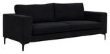 Bolero 3-pers. Sofa, Black Fabric with black legs