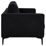 Bolero 3-pers. Sofa, Black Fabric with black legs