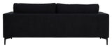 Bolero 3-pers. Sofa, Black Fabric with black legs