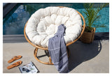 Bonnie Lounge Chair with Spin, Off White Cushion