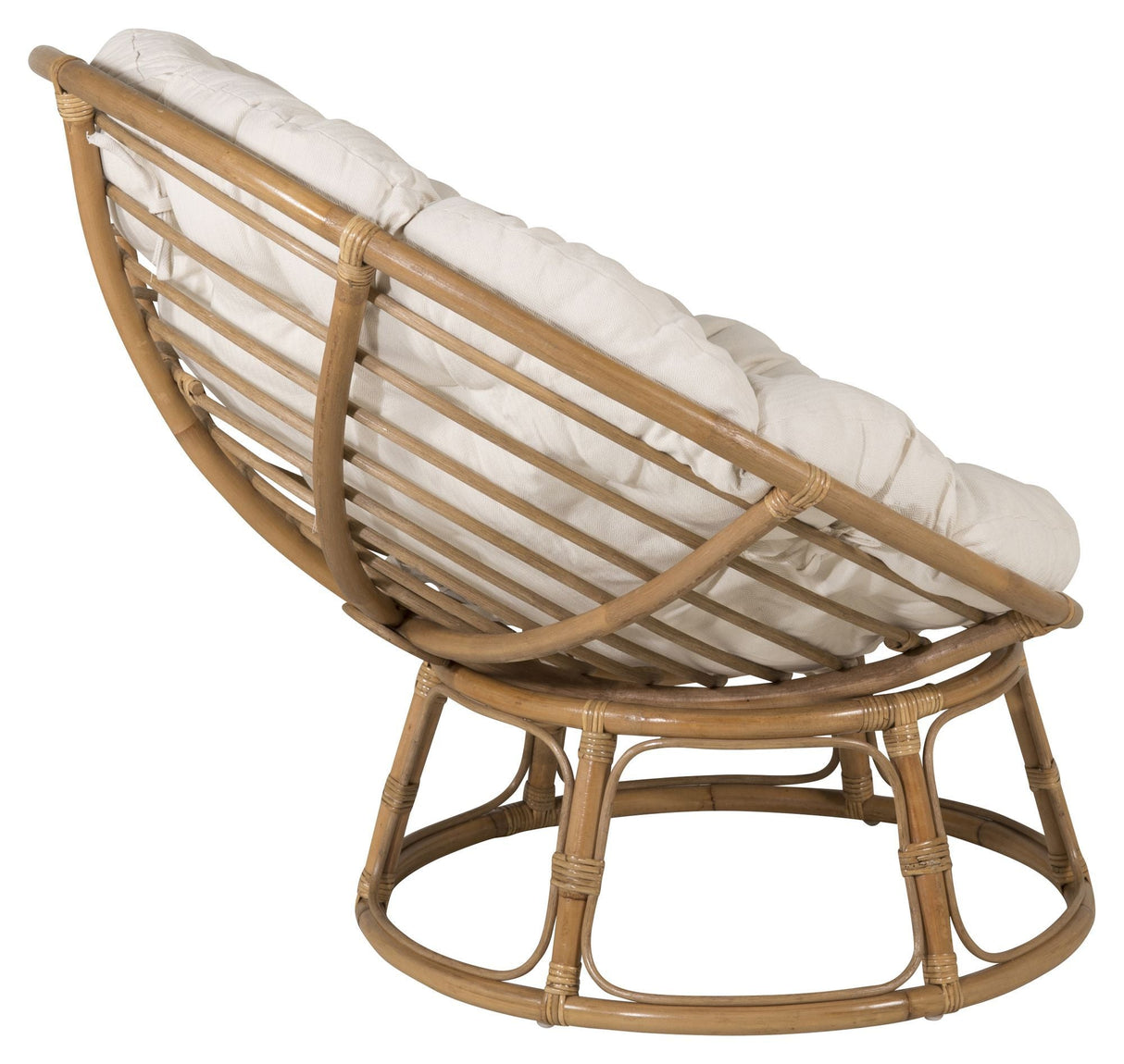 Bonnie Lounge Chair with Spin, Off White Cushion