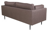 Boom 3-pers. Sofa, Brown Microfibre