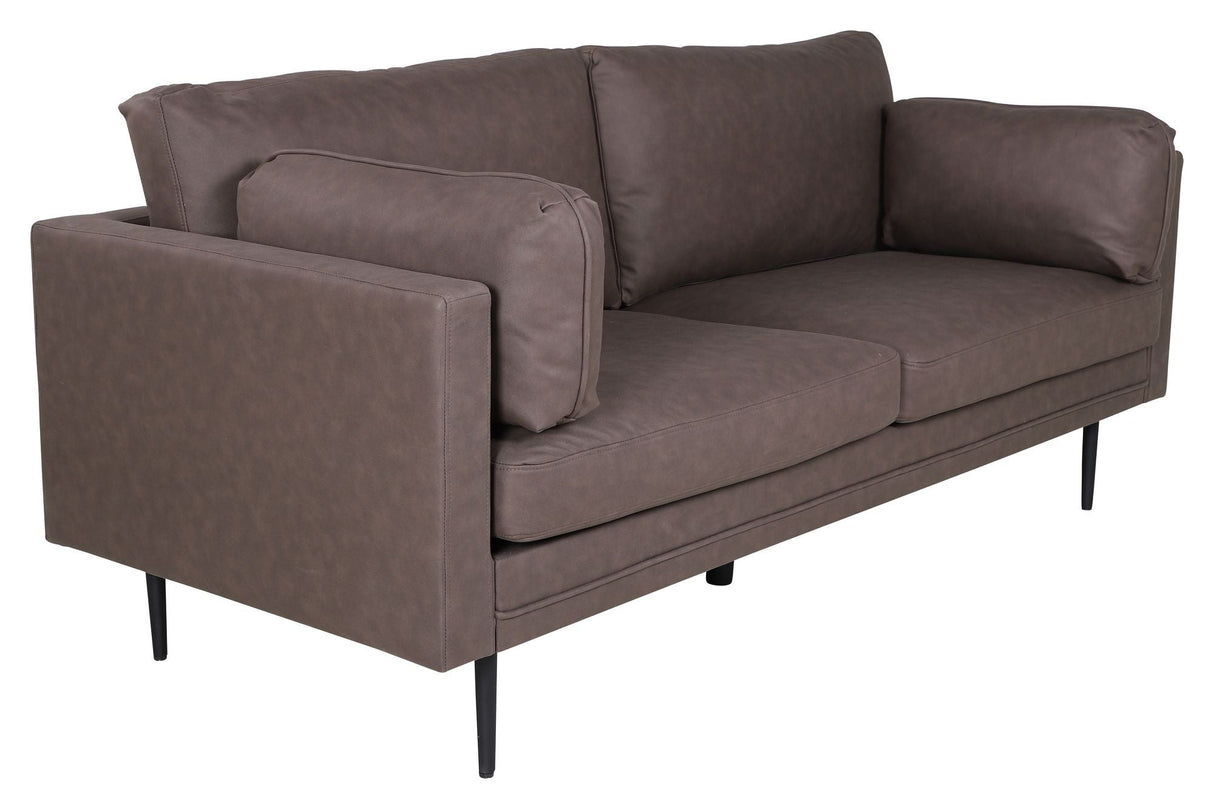 Boom 3-pers. Sofa, Brown Microfibre