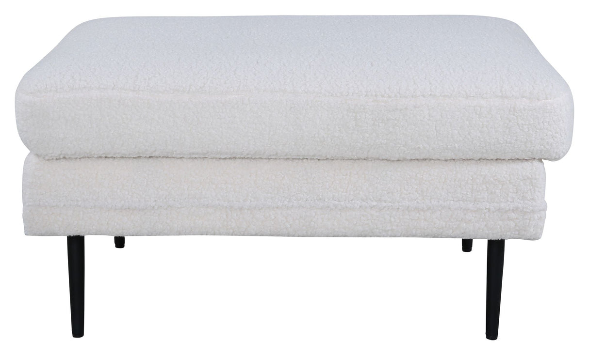 Boom Ottoman, Offwhite Teddy