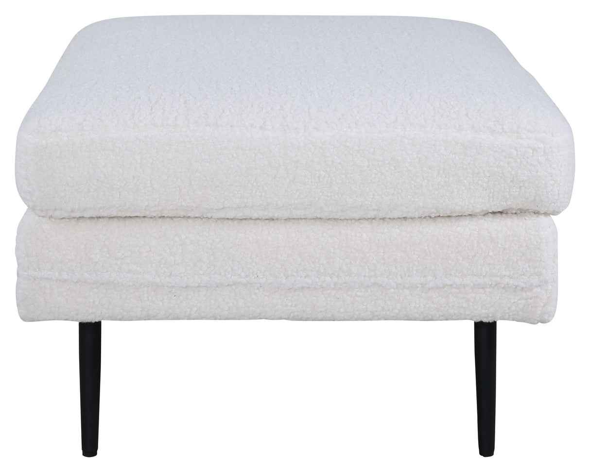 Boom Ottoman, Offwhite Teddy