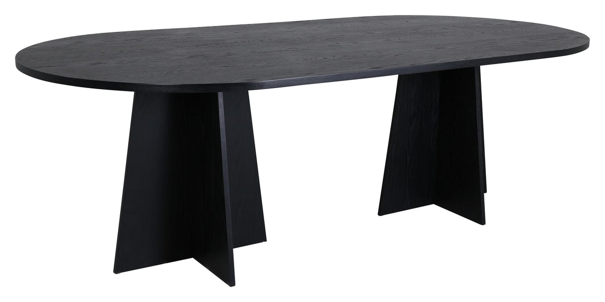 Bootcut Dining Table 230x115 - Black