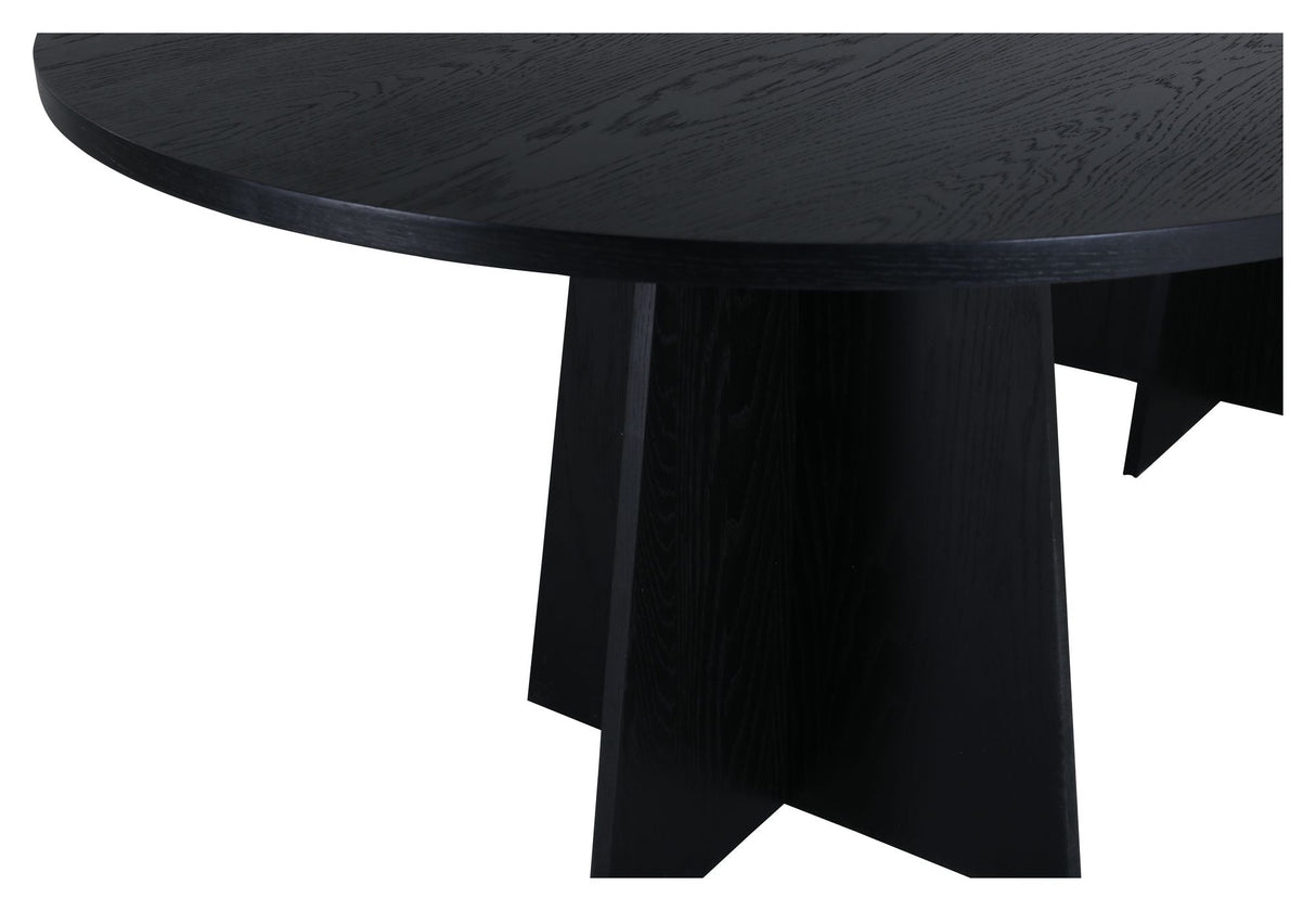 Bootcut Dining Table 230x115 - Black