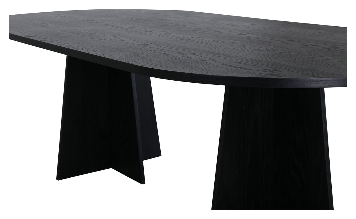 Bootcut Dining Table 230x115 - Black