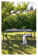 Borneo Garden Table, Black Alu, 100x200