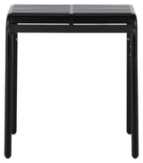 Borneo Garden Table, Black Alu, 70x70