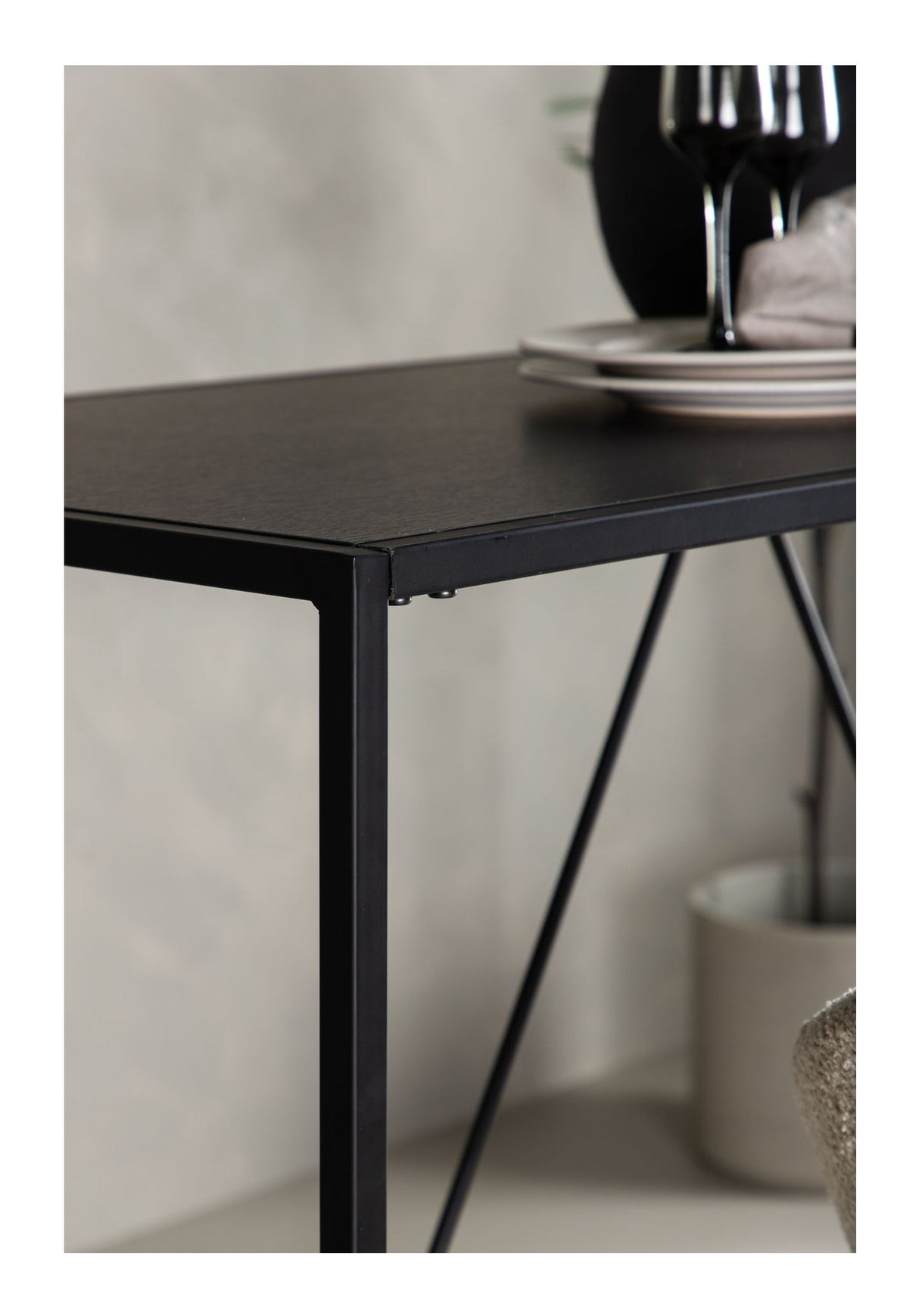 Brea Bar Table, MDF, Black