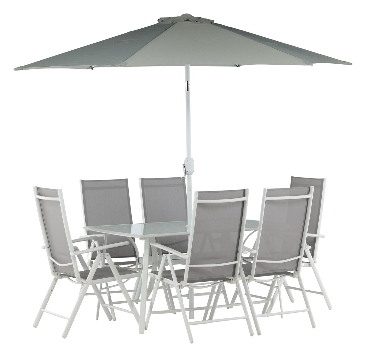 Brekki Garden Set ink. Parasol - Gray