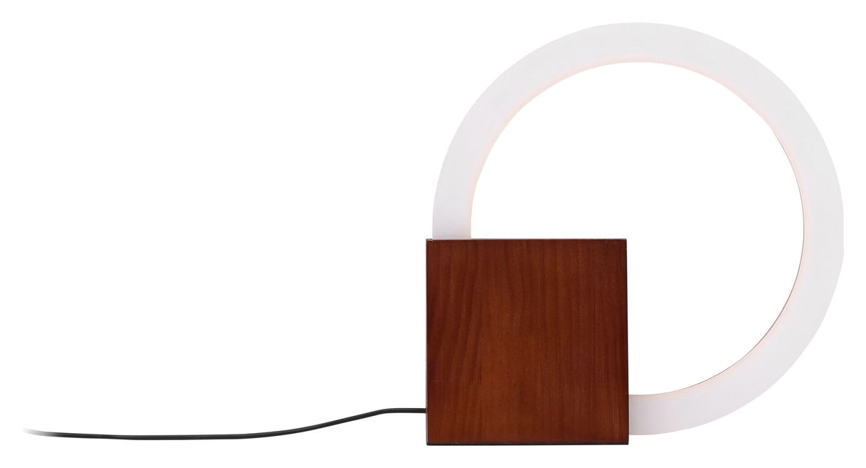 Brive Table Lamp, Wood, Walnut