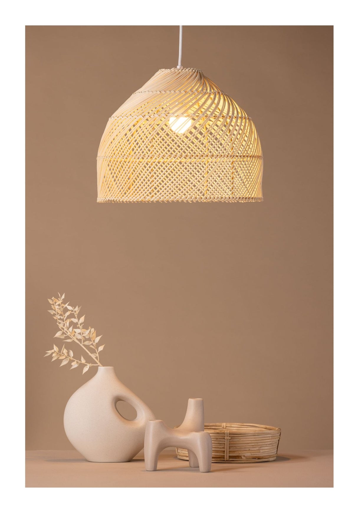 Brivela, Pendant luminaire 27cm - Nature