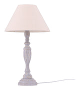 Caen Table Lamp, Wood, Beige