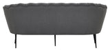 Calais 3-pers. Sofa, Gray Fabric with black legs