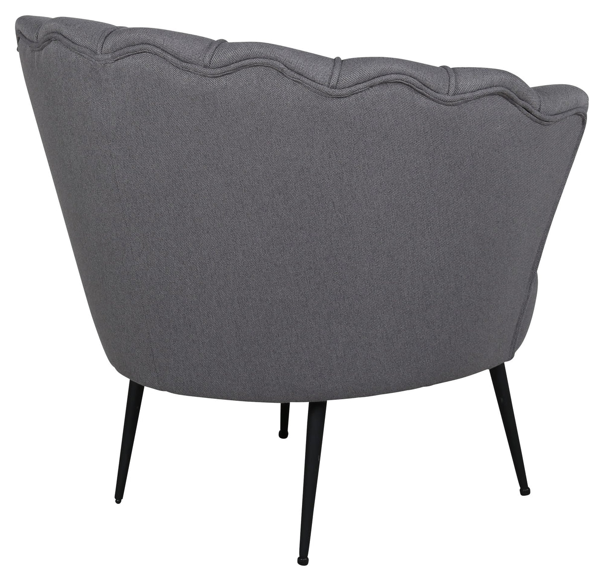 Calais Lounge Chair, Gray Fabric