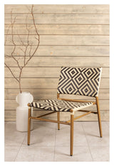 Calapan Lounge Chair Beige/Brown Alu