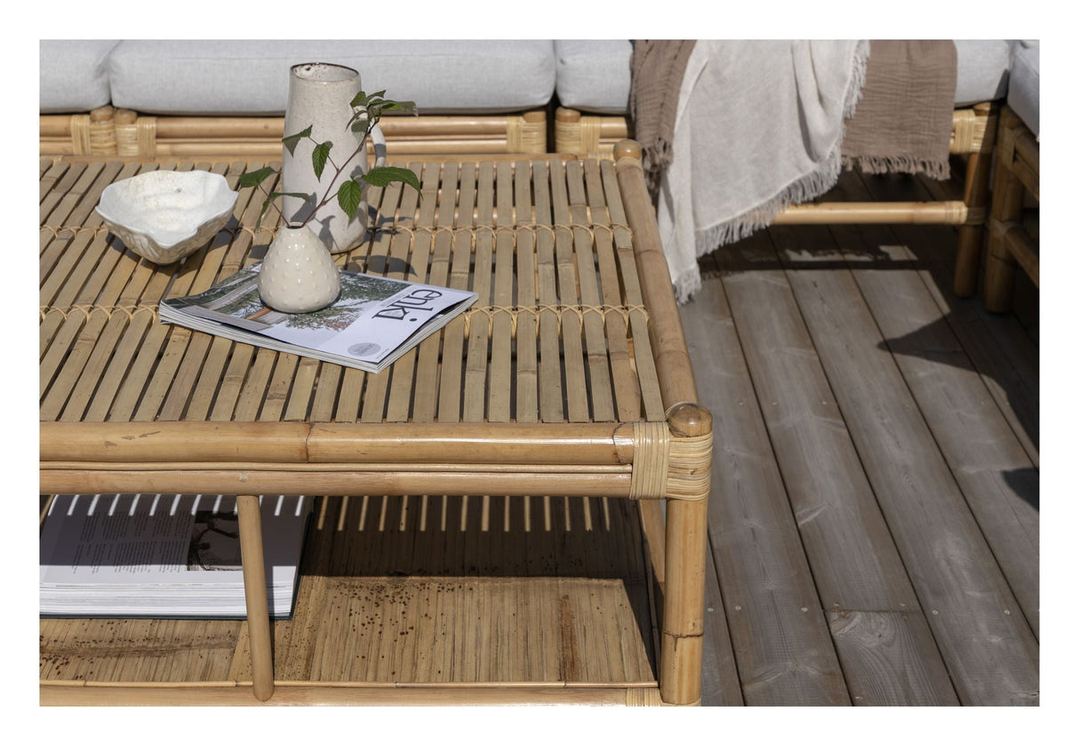 Cane Lounge Table 70x120 - Bamboo