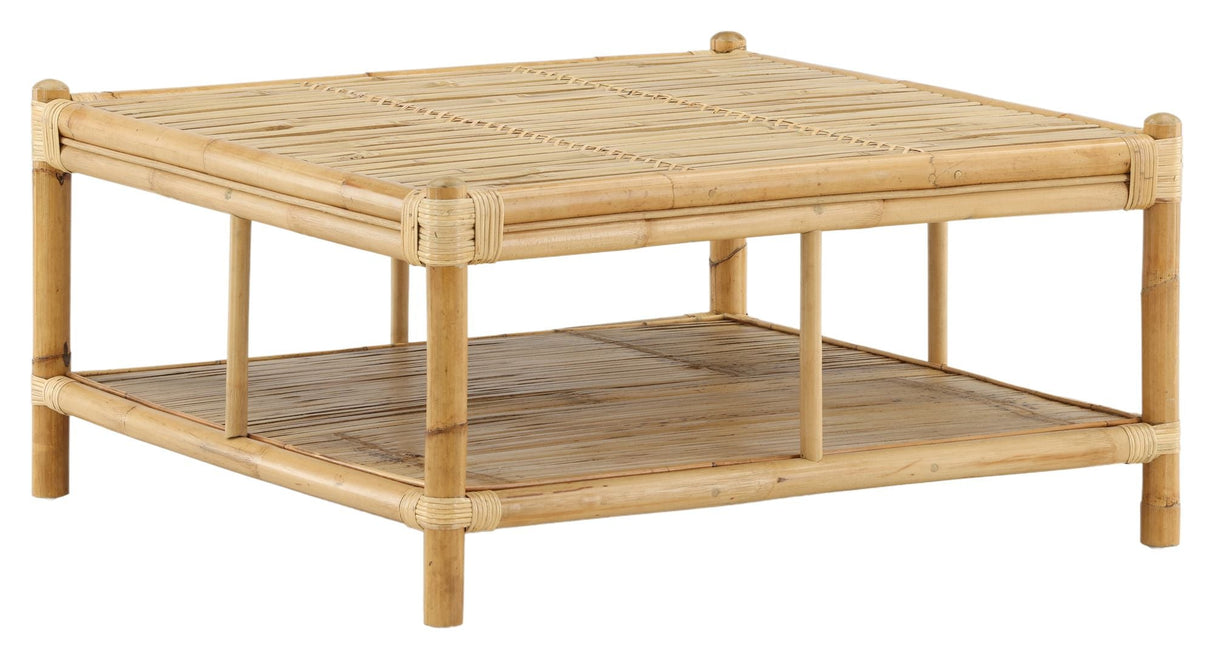 Cane Lounge Table - Bamboo