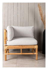 Cane Sofa corner module - Bamboo