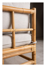 Cane Sofa corner module - Bamboo