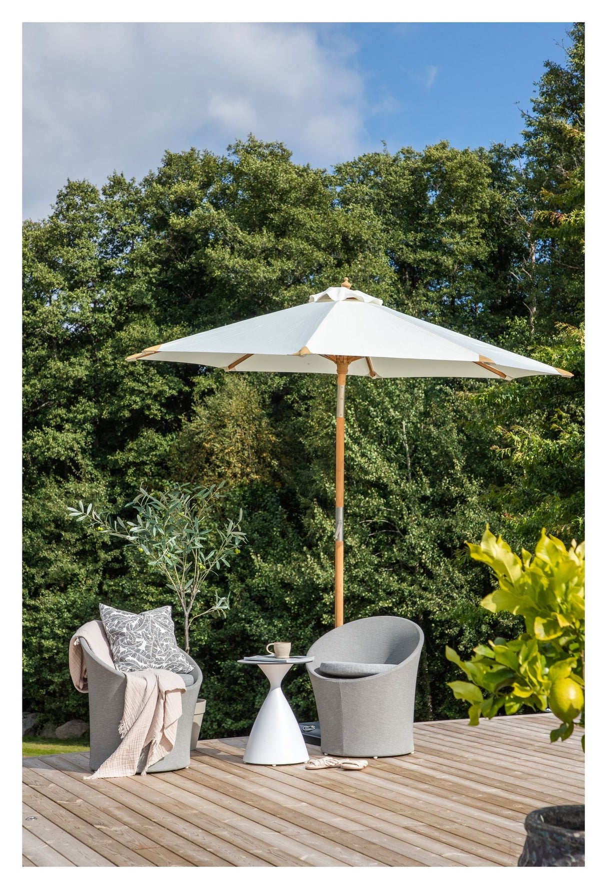 Cerox Parasol - White