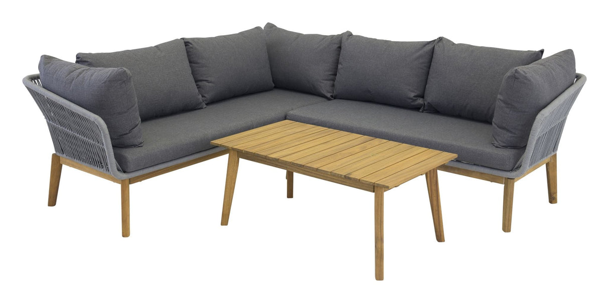 Chania Lounge Kit - Acacia/Gray