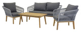 Chania Lounge Set Acacie/Gray