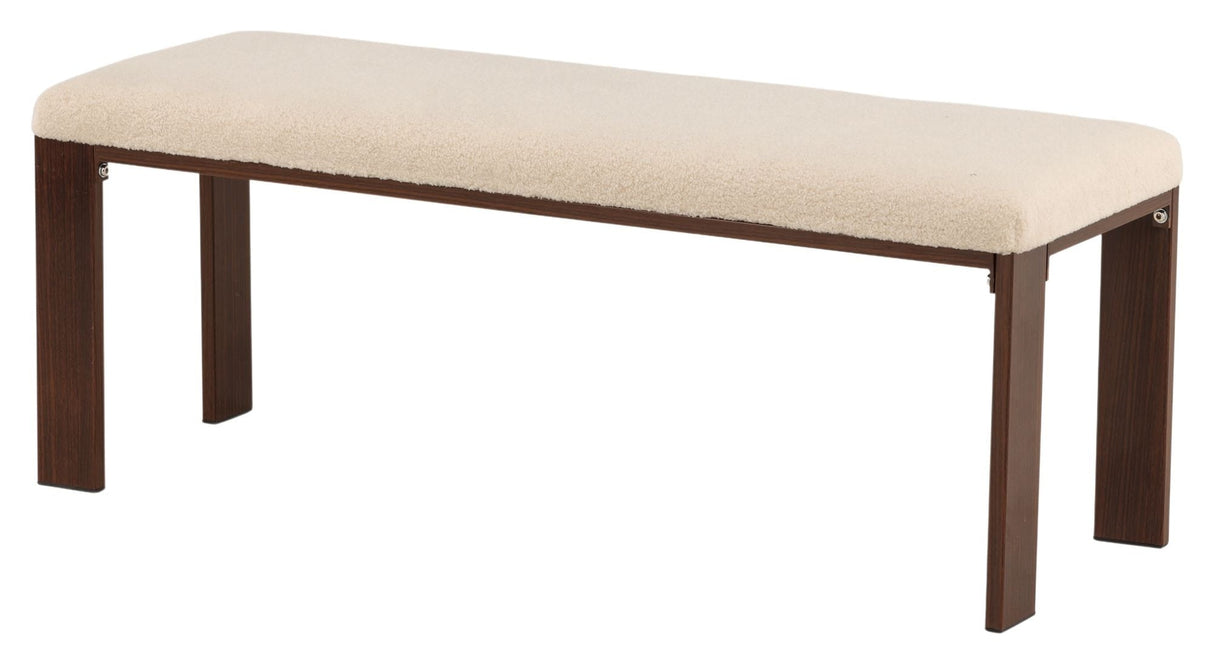 Chester Bench - Dark walnut look/off-white