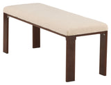 Chester Bench - Dark walnut look/off-white