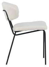 Chico Dining Chair - White bouclé