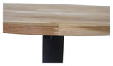 Cirebon Dining table, Teak w. black legs, Ø140