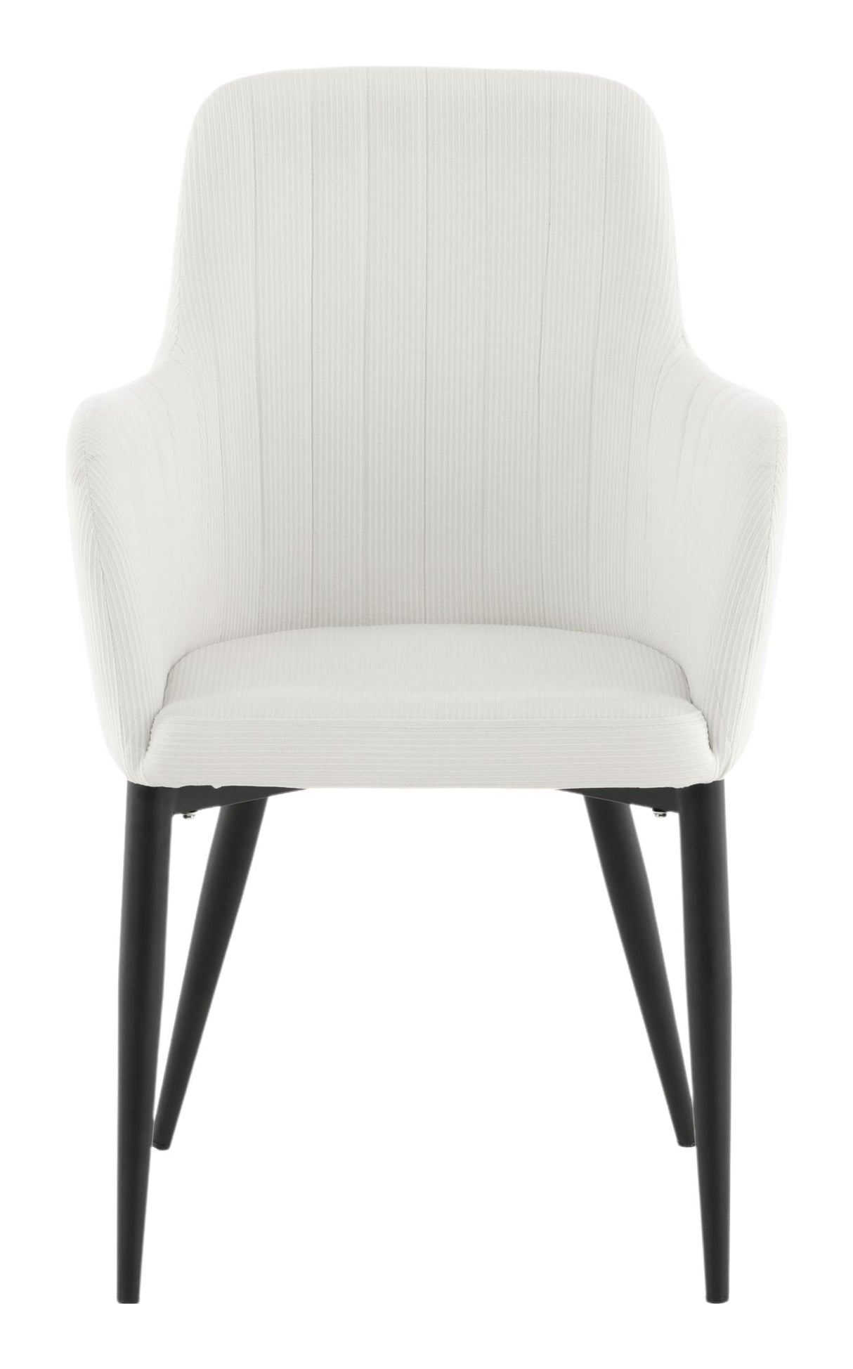 Comfort Dining Chair, Velvet, White