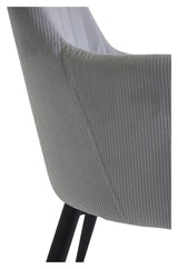 Comfort Dining chair, Gray velvet