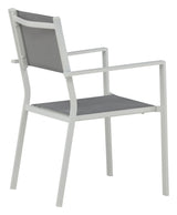 Copacabana Garden Chair, Stackable - White/Gray