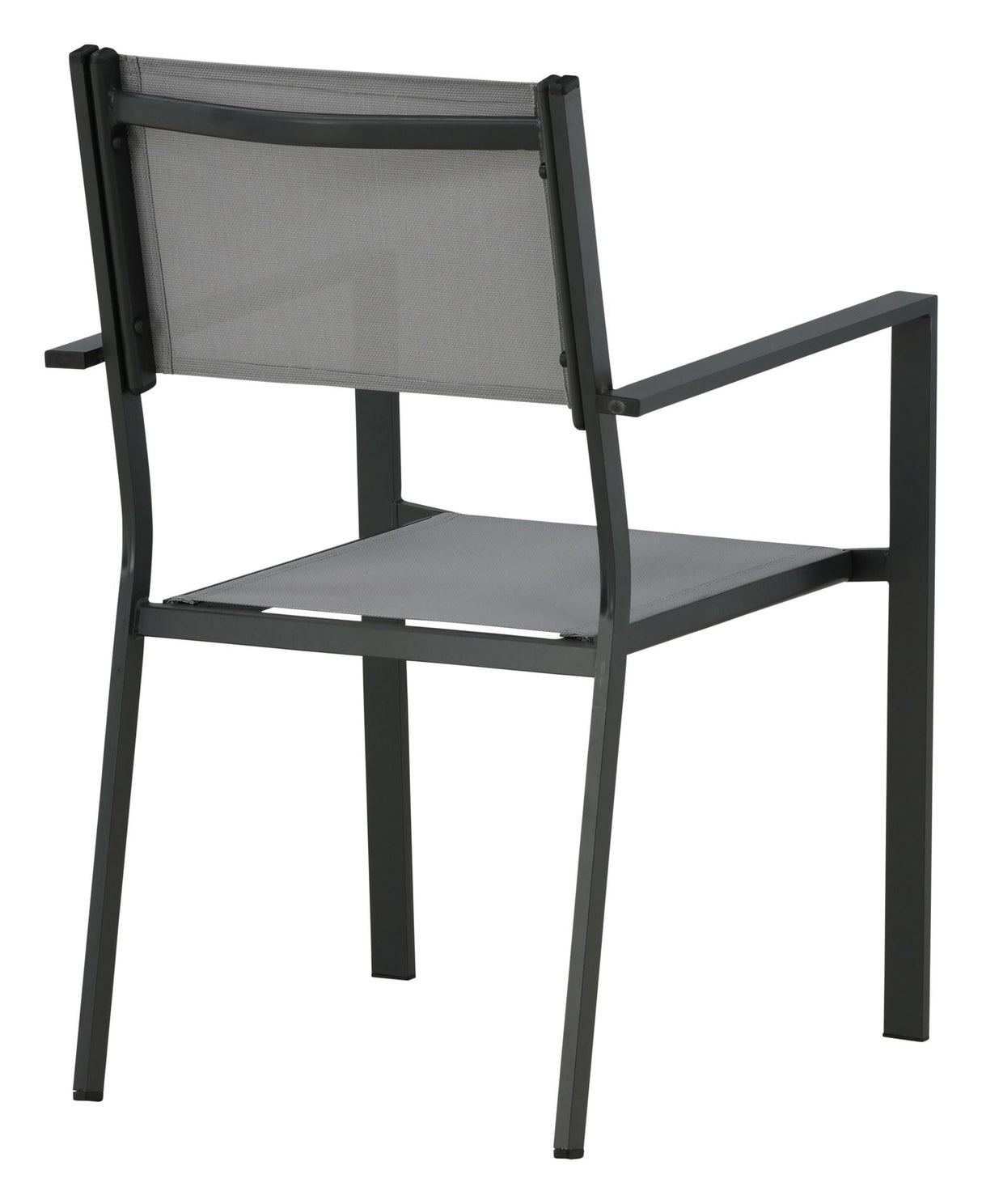 Copacabana Garden Chair, Stackable - Black/Gray